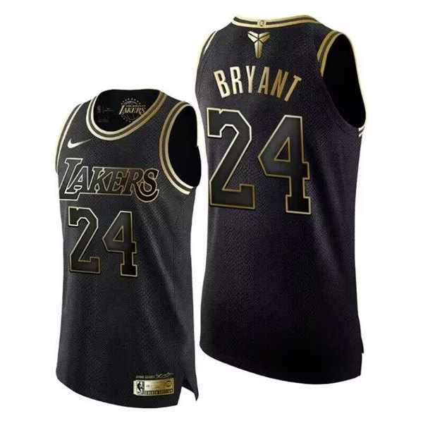 Men's Black Los Angeles Lakers #24 Kobe Bryant Mamba Stitched Basketball Jersey